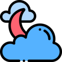 cloud,weather,meteorology,nature,astronomy,moon,night,half moon,moon phase,cloudy,cloudy night